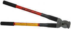 Thomas & Betts - 21-1/2" OAL, 750 MCM Capacity, Cable Cutter - Rubber Handle - Exact Tooling