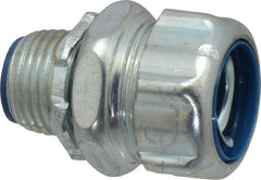 Thomas & Betts - 1/2" Trade, Steel Threaded Straight Liquidtight Conduit Connector - Insulated - Exact Tooling