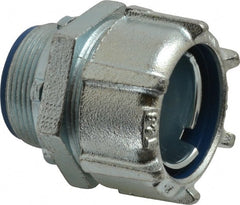 Thomas & Betts - 1-1/2" Trade, Steel Threaded Straight Liquidtight Conduit Connector - Insulated - Exact Tooling