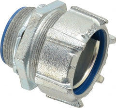 Thomas & Betts - 2" Trade, Steel Threaded Straight Liquidtight Conduit Connector - Insulated - Exact Tooling