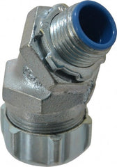 Thomas & Betts - 1/2" Trade, Malleable Iron Threaded Angled Liquidtight Conduit Connector - Insulated - Exact Tooling
