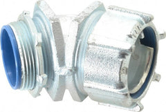 Thomas & Betts - 1-1/2" Trade, Malleable Iron Threaded Angled Liquidtight Conduit Connector - Insulated - Exact Tooling