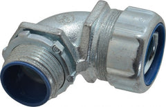 Thomas & Betts - 1" Trade, Malleable Iron Threaded Angled Liquidtight Conduit Connector - Insulated - Exact Tooling