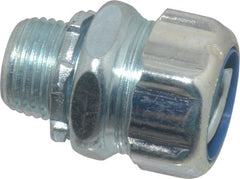Thomas & Betts - 1/2" Trade, Steel Threaded Straight Liquidtight Conduit Connector - Noninsulated - Exact Tooling