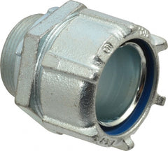 Thomas & Betts - 1-1/2" Trade, Steel Threaded Straight Liquidtight Conduit Connector - Noninsulated - Exact Tooling