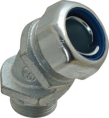 Thomas & Betts - 3/4" Trade, Malleable Iron Threaded Angled Liquidtight Conduit Connector - Noninsulated - Exact Tooling