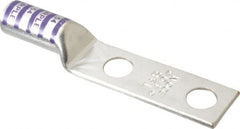 Thomas & Betts - 4/0 AWG Noninsulated Compression Connection Rectangle Ring Terminal - 1/2" Stud, 4.7" OAL x 1.03" Wide, Tin Plated Copper Contact - Exact Tooling