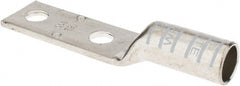 Thomas & Betts - 300 kcmil Wire Noninsulated Compression Connection Rectangle Ring Terminal - 1/2" Stud, 5.23" OAL x 1-1/4" Wide, Tin Plated Copper Contact - Exact Tooling
