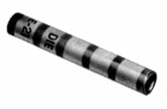 Thomas & Betts - 350 Wire Size Compatible, Noninsulated, Crimp-On Butt Splice Terminal - 2 Wire Entries, Copper Contacts, Tin Contact Plating, 3-3/4" OAL, Red - Exact Tooling