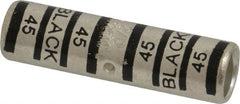 Thomas & Betts - 2/0 AWG Compatible, Noninsulated, Crimp-On Butt Splice Terminal - 2 Wire Entries, Copper Contacts, Tin Contact Plating, 2.13" OAL, Black - Exact Tooling