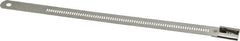 Thomas & Betts - 6" Long Black Stainless Steel Standard Cable Tie - 250 Lb Tensile Strength, 0.25mm Thick, 4" Max Bundle Diam - Exact Tooling