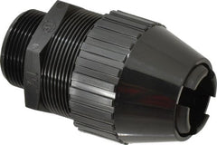 Thomas & Betts - 0.89 to 1.09" Cable Capacity, Liquidtight, Straight Strain Relief Cord Grip - 1-1/4 Thread, 4.2" Long, Nylon - Exact Tooling