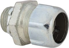 Thomas & Betts - 1/2" Trade, Malleable Iron Compression Straight Rigid/Intermediate (IMC) Conduit Connector - Noninsulated - Exact Tooling