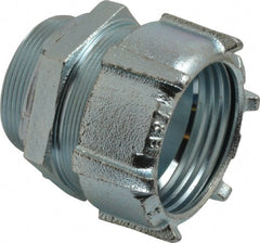 Thomas & Betts - 2" Trade, Malleable Iron Compression Straight Rigid/Intermediate (IMC) Conduit Connector - Noninsulated - Exact Tooling