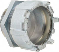 Thomas & Betts - 3" Trade, Malleable Iron Compression Straight Rigid/Intermediate (IMC) Conduit Connector - Noninsulated - Exact Tooling