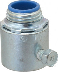 Thomas & Betts - 1/2" Trade, Steel Set Screw Straight Rigid/Intermediate (IMC) Conduit Connector - Insulated - Exact Tooling