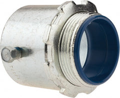 Thomas & Betts - 1-1/2" Trade, Steel Set Screw Straight Rigid/Intermediate (IMC) Conduit Connector - Insulated - Exact Tooling