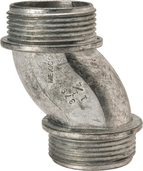 Thomas & Betts - 1-1/4" Trade, Die Cast Zinc Threaded Rigid/Intermediate (IMC) Conduit Nipple - Noninsulated - Exact Tooling