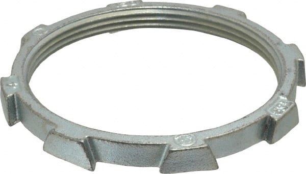 Thomas & Betts - 4" Trade, Malleable Iron Threaded Rigid/Intermediate (IMC) Conduit Locknut - Noninsulated - Exact Tooling