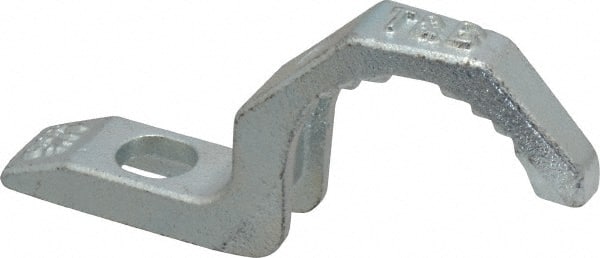 Thomas & Betts - 1-1/4" Pipe, Steel, Hot Dipped Galvanized" Pipe or Conduit Strap - 3/8" Bolt, 1 Mounting Hole - Exact Tooling