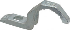 Thomas & Betts - 1-1/4" Pipe, Steel, Hot Dipped Galvanized" Pipe or Conduit Strap - 3/8" Bolt, 1 Mounting Hole - Exact Tooling