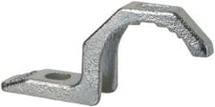 Thomas & Betts - 1-1/2" Pipe, Steel, Hot Dipped Galvanized" Pipe or Conduit Strap - 3/8" Bolt, 1 Mounting Hole - Exact Tooling