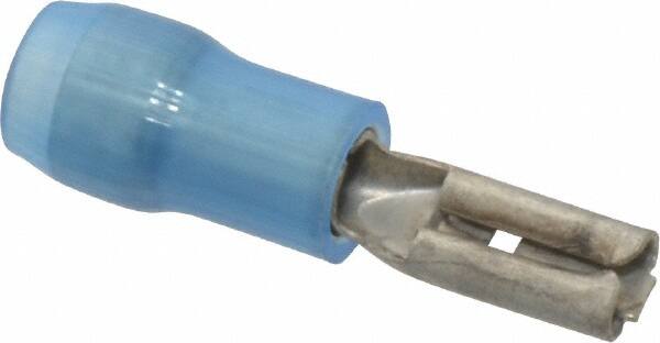 Thomas & Betts - 16 to 14 AWG, Nylon, Fully Insulated, Female Wire Disconnect - 0.11 Inch Wide Tab, Blue, RoHS Compliant, UL 94 V-2 - Exact Tooling