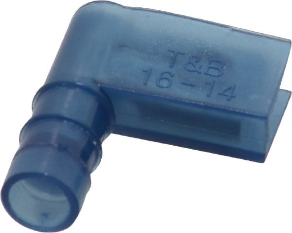 Thomas & Betts - 16 to 14 AWG, Nylon, Fully Insulated, Female Wire Disconnect - 1/4 Inch Wide Tab, Blue, CSA Certified, RoHS Compliant, UL 94 V-2, UL File E66716, UL Listed - Exact Tooling