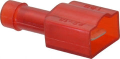 Thomas & Betts - 22 to 18 AWG, Nylon, Fully Insulated, Male Wire Disconnect - 1/4 Inch Wide Tab, Red, CSA Certified, RoHS Compliant, UL 94 V-0, UL File E66716, UL Listed - Exact Tooling