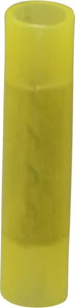 Thomas & Betts - 12 to 10 AWG Compatible, Nylon Fully Insulated, Crimp-On Butt Splice Terminal - 2 Wire Entries, Copper Contacts, Tin Contact Plating, 1.26" OAL, Yellow - Exact Tooling