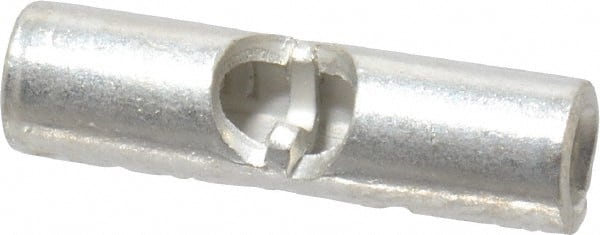 Thomas & Betts - 16 to 14 AWG Compatible, Noninsulated, Crimp-On Butt Splice Terminal - 2 Wire Entries, Copper Contacts, Tin Contact Plating, 0.62" OAL, Blue - Exact Tooling