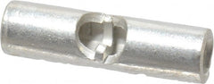 Thomas & Betts - 16 to 14 AWG Compatible, Noninsulated, Crimp-On Butt Splice Terminal - 2 Wire Entries, Copper Contacts, Tin Contact Plating, 0.62" OAL, Blue - Exact Tooling