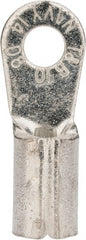 Thomas & Betts - 8 AWG Noninsulated Crimp Connection Circular Ring Terminal - #10 Stud, 1.09" OAL x 0.42" Wide, Tin Plated Copper Contact - Exact Tooling