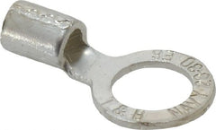 Thomas & Betts - 6 AWG Noninsulated Crimp Connection Circular Ring Terminal - 1/2" Stud, 1.49" OAL x 0.82" Wide, Tin Plated Copper Contact - Exact Tooling