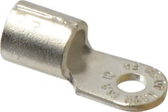 Thomas & Betts - 4 AWG Noninsulated Crimp Connection Circular Ring Terminal - #10 Stud, 1.16" OAL x 0.48" Wide, Tin Plated Copper Contact - Exact Tooling