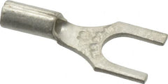 Thomas & Betts - #10 Stud, 22 to 16 AWG Compatible, Noninsulated, Crimp Connection, Standard Fork Terminal - Exact Tooling