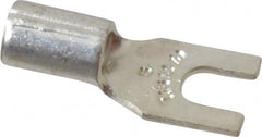 Thomas & Betts - #6 Stud, 12 to 10 AWG Compatible, Noninsulated, Crimp Connection, Standard Fork Terminal - Exact Tooling