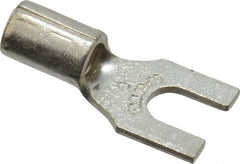 Thomas & Betts - #8 Stud, 12 to 10 AWG Compatible, Noninsulated, Crimp Connection, Standard Fork Terminal - Exact Tooling