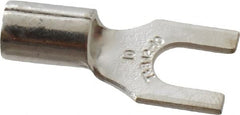 Thomas & Betts - #10 Stud, 12 to 10 AWG Compatible, Noninsulated, Crimp Connection, Standard Fork Terminal - Exact Tooling