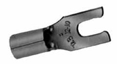 Thomas & Betts - #8 Stud, 12 to 10 AWG Compatible, Noninsulated, Crimp Connection, Locking Fork Terminal - Exact Tooling