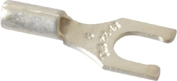 Thomas & Betts - #8 Stud, 22 to 16 AWG Compatible, Noninsulated, Crimp Connection, Locking Fork Terminal - Exact Tooling