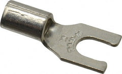 Thomas & Betts - #10 Stud, 12 to 10 AWG Compatible, Noninsulated, Crimp Connection, Locking Fork Terminal - Exact Tooling