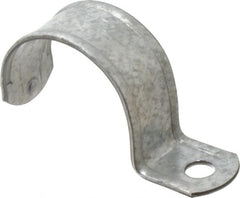 Thomas & Betts - 2" Pipe, Steel, Zinc Plated" Pipe or Conduit Strap - 1 Mounting Hole - Exact Tooling