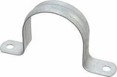 Thomas & Betts - 2-1/2 Pipe, Steel, Zinc Plated Pipe or Conduit Strap - 2 Mounting Holes - Exact Tooling