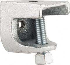 Thomas & Betts - 1" Max Flange Thickness, 3/8-16" Rod Standard Beam Clamp - 1,300 Lb Capacity, Malleable Iron - Exact Tooling