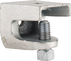 Thomas & Betts - 1" Max Flange Thickness, 1/2-13" Rod Standard Beam Clamp - 1,300 Lb Capacity, Malleable Iron - Exact Tooling