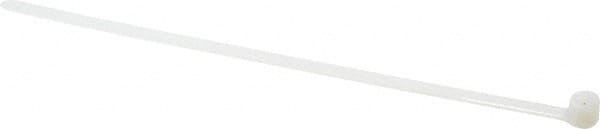 Thomas & Betts - 8-3/4" Long Natural (Color) Nylon Standard Cable Tie - 120 Lb Tensile Strength, 1.27mm Thick, 50.8mm Max Bundle Diam - Exact Tooling