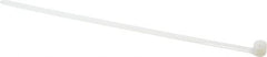 Thomas & Betts - 8-3/4" Long Natural (Color) Nylon Standard Cable Tie - 120 Lb Tensile Strength, 1.27mm Thick, 50.8mm Max Bundle Diam - Exact Tooling