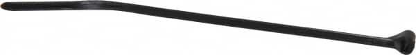 Thomas & Betts - 3.62" Long Black Nylon Standard Cable Tie - 18 Lb Tensile Strength, 0.75mm Thick, 16mm Max Bundle Diam - Exact Tooling