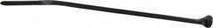 Thomas & Betts - 3.62" Long Black Nylon Standard Cable Tie - 18 Lb Tensile Strength, 0.75mm Thick, 16mm Max Bundle Diam - Exact Tooling